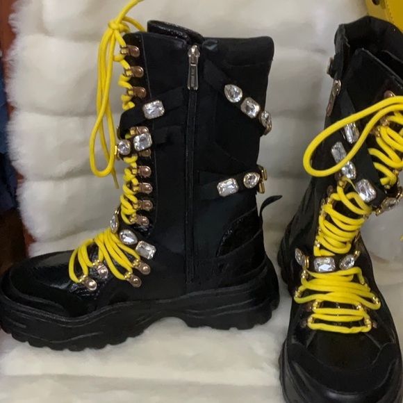 Cape Robbin BLING! Combat Boots - Picture 3 of 10